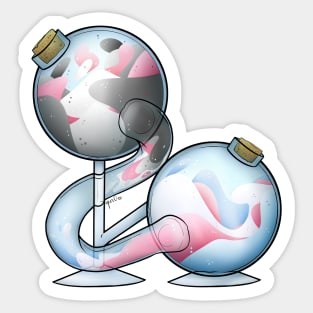 Demigirl And Transgender Pride Potion Sticker